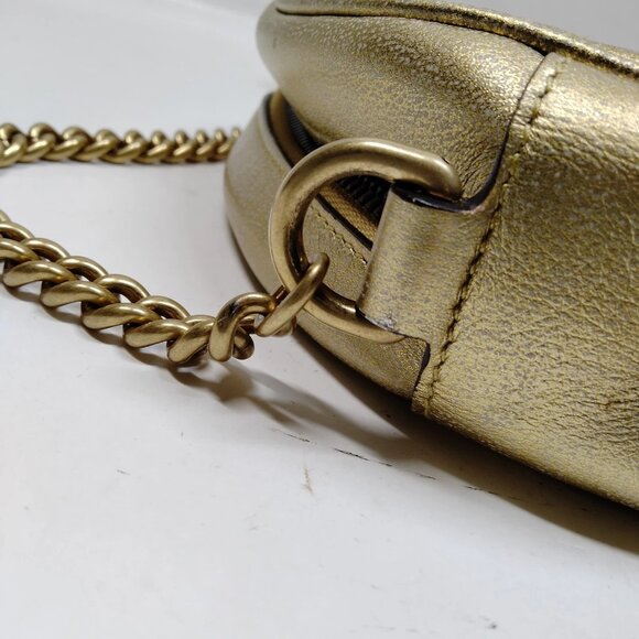 Authentic Gucci Pink Leather Shoulder Bag mon845-111125 - Picture 6 of 16